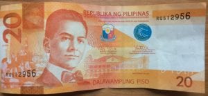 moneda filipina 20 pesos