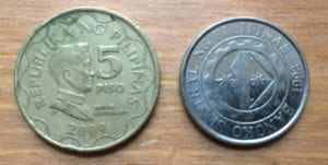 moneda filipina 5 pesos